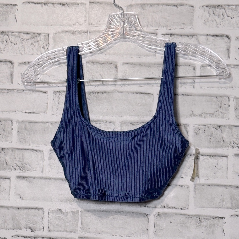 Aerie‎ Blue Ribbed Top size XXS